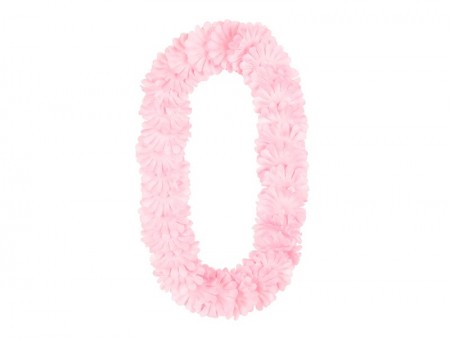 Collier hawaïen rose clair