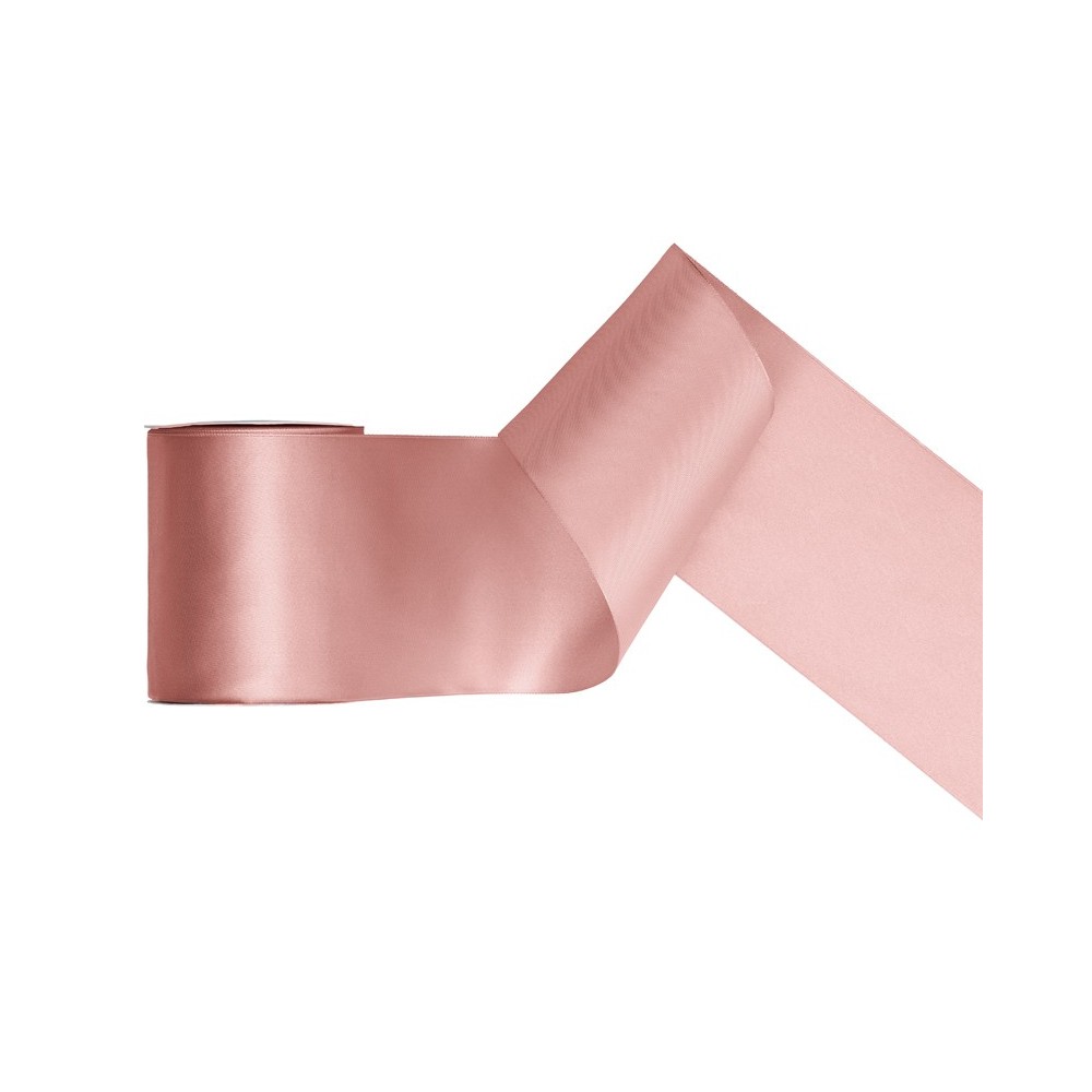 Ruban de Rubans tissu - vieux rose - 100mm/25m