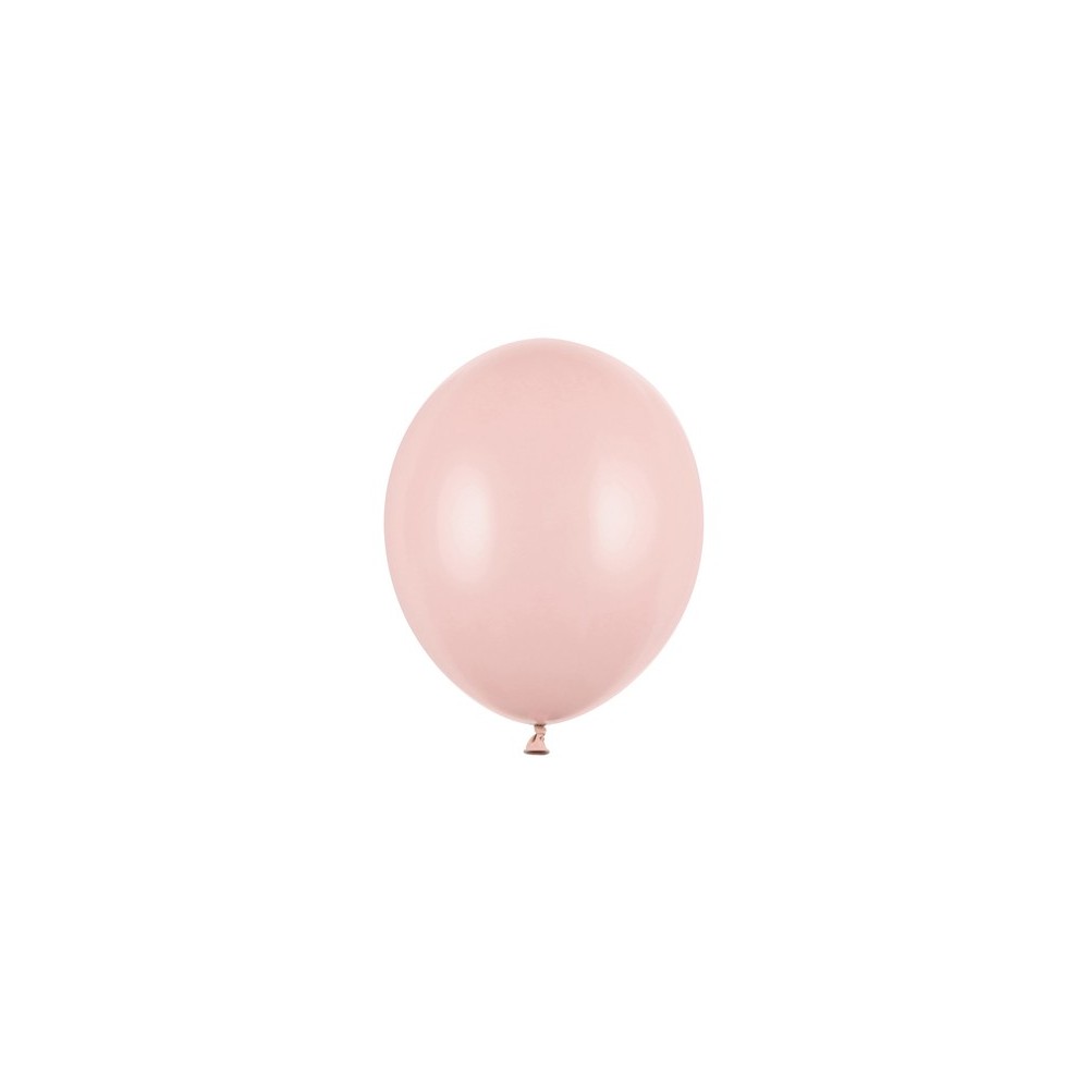 100 Ballons Strong 12 cm - rose poudré pastel