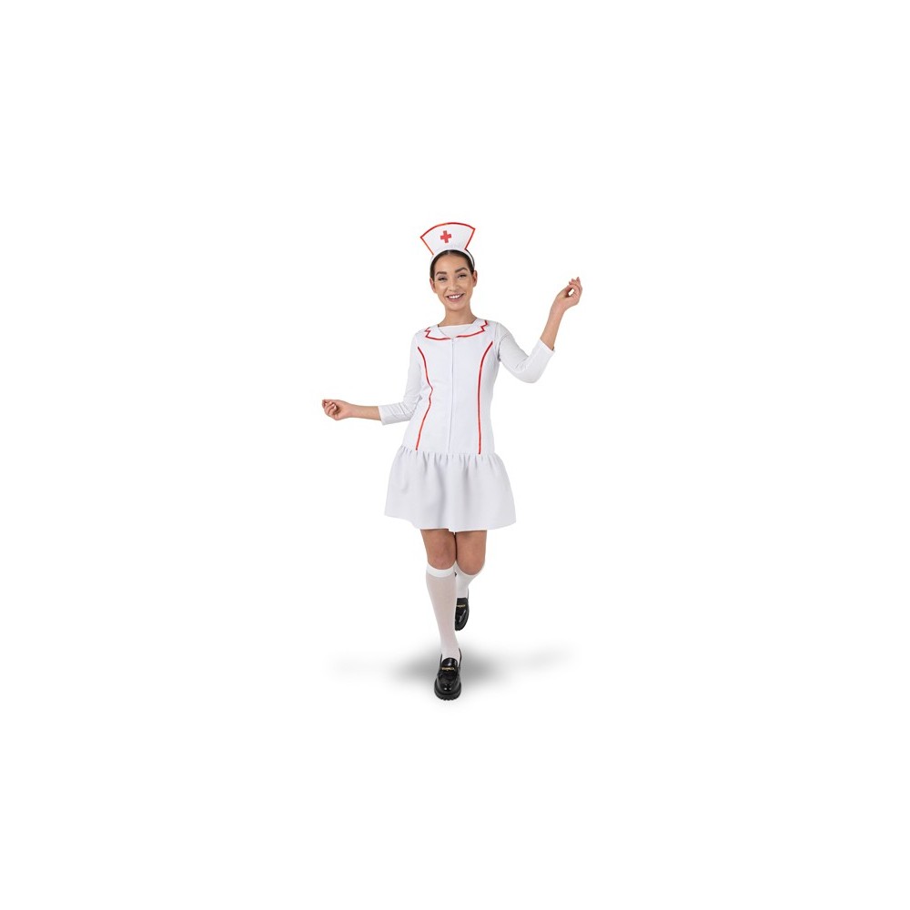 Costume d'infirmière - blanc - taille M