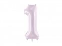 Ballon mylar Chiffre ''1''- 72cm - mauve