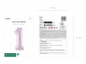 Ballon mylar Chiffre ''1''- 72cm - mauve