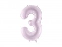 Ballon mylar Chiffre ''3''- 72cm - mauve