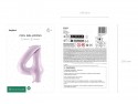 Ballon mylar Chiffre ''4''- 72cm - mauve