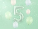 Ballon mylar Chiffre ''5''- 72cm - vert