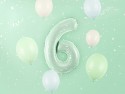 Ballon mylar Chiffre ''6''- 72cm - vert