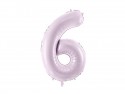 Ballon mylar Chiffre ''6''- 72cm - mauve