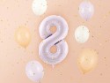 Ballon mylar Chiffre ''8''- 72cm - mauve