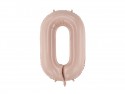 Ballon mylar Chiffre ''0''- 72cm - beige foncé