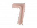Ballon mylar Chiffre ''7''- 72cm - beige foncé