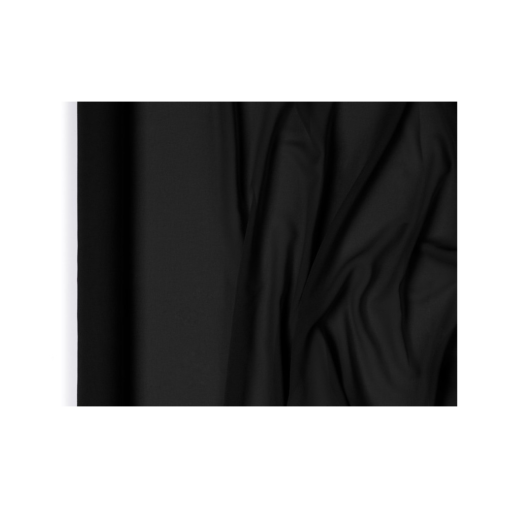 Chemin de table en chiffon - noir - 0,48 x 5 m