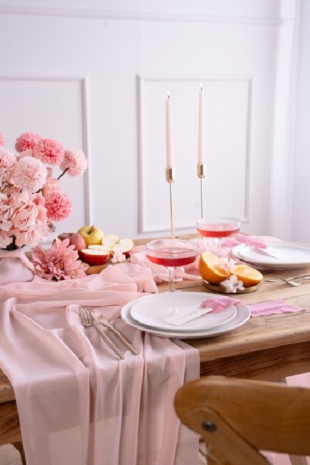 Chemin de table en chiffon...