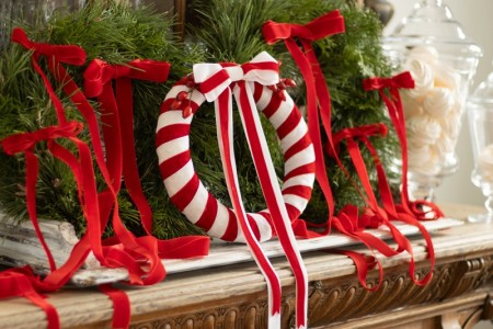 Ruban velours - rouge -...