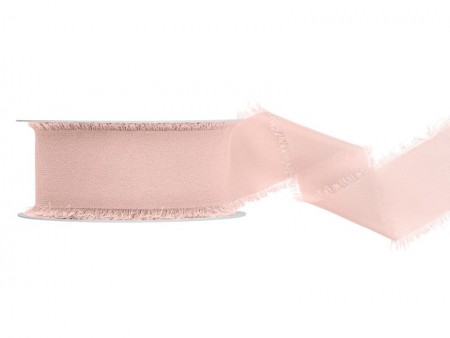 Ruban de chiffon - rose...