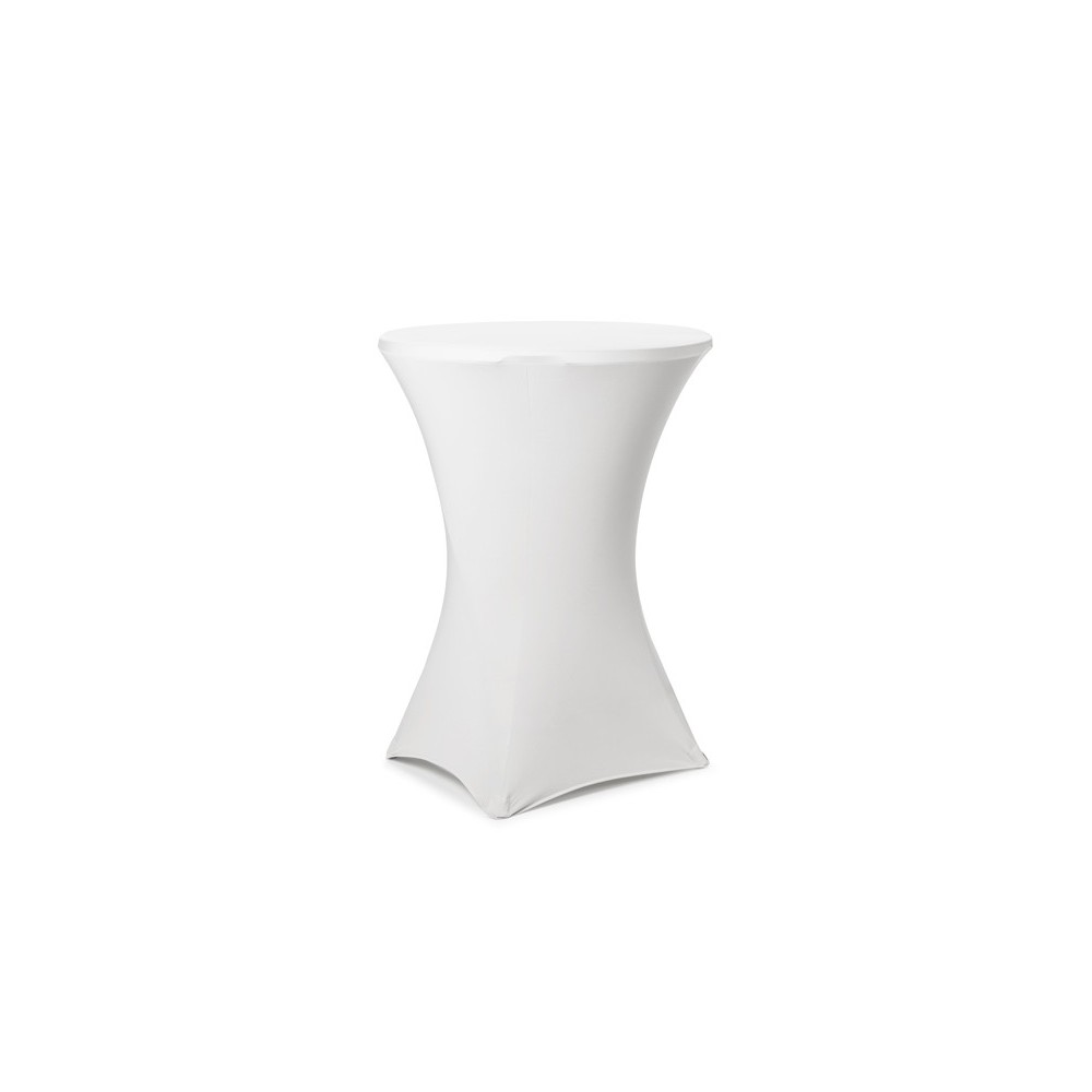 Housse de table cocktail - 80x110 cm - blanc