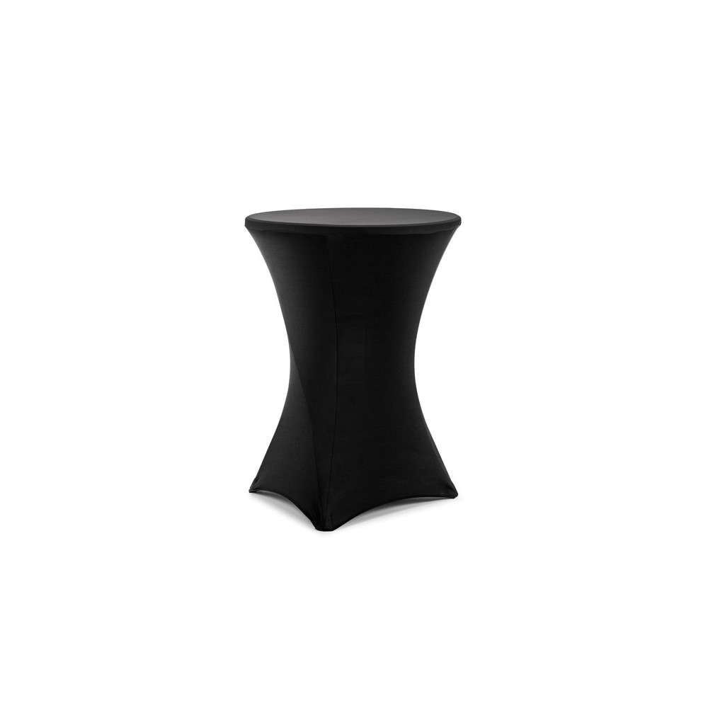 Housse de table cocktail - 80x110 cm - noir
