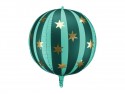 Ballon mylar boule étoiles - 75 cm - vert