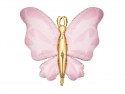 Ballon en mylar Papillon - rose