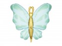 Ballon en mylar Papillon - menthe