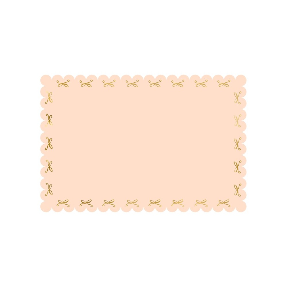 Nappe en papier Bows - rose