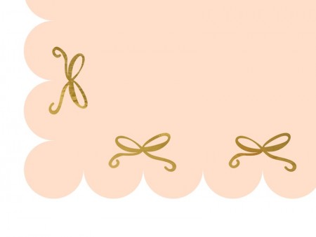 Nappe en papier Bows - rose