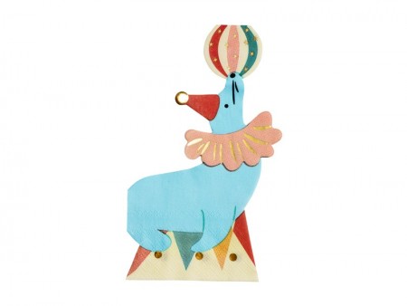 12 Serviettes de table Phoque