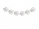 20 Ballons à Relier - 28 cm - blanc métallisé