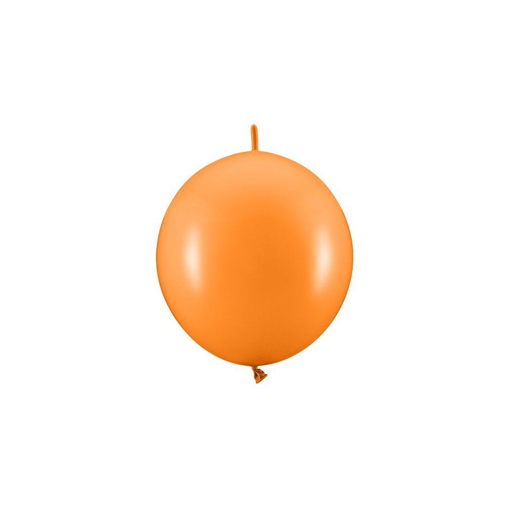 20 Ballons à Relier - 28 cm - Pastel mandarine Orange