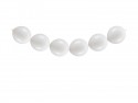 20 Ballons de liaison - 28cm - Blanc pur pastel