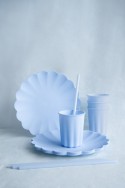 4 Gobelets en plastique Volant - bleu clair