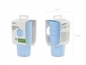 4 Gobelets en plastique Volant - bleu clair