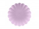 4 Assiettes en plastique Volant - 22 cm - violet