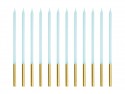 12 Bougies unies - bleu clair