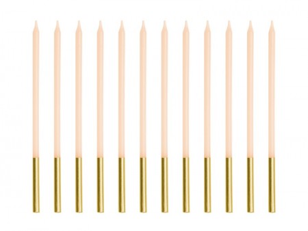 12 Bougies unies - beige