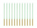 12 Bougies unies - vert clair