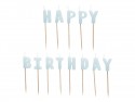 13 Bougies Happy Birthday - bleu clair
