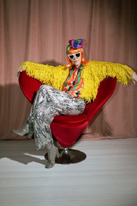 Perruque Cléopâtre - orange