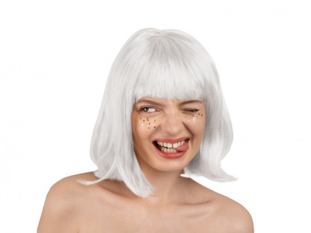 Perruque Cléopâtre - blanche