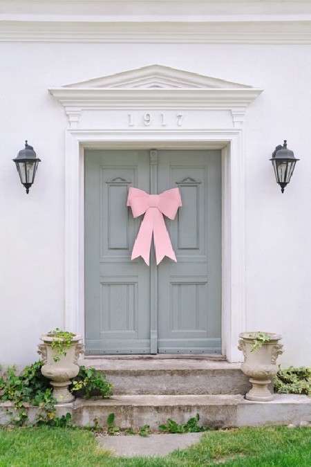 nœud décoratif DIY - rose...