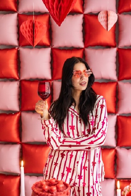 Lunettes - coeur flamme -...