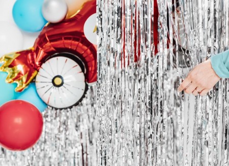 Rideau de fête - argent