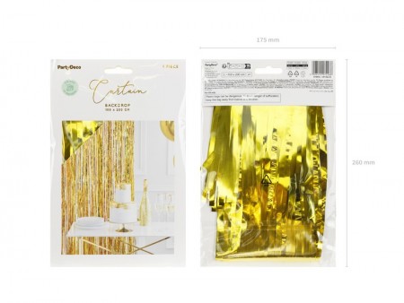 Rideau de fête - or brillant