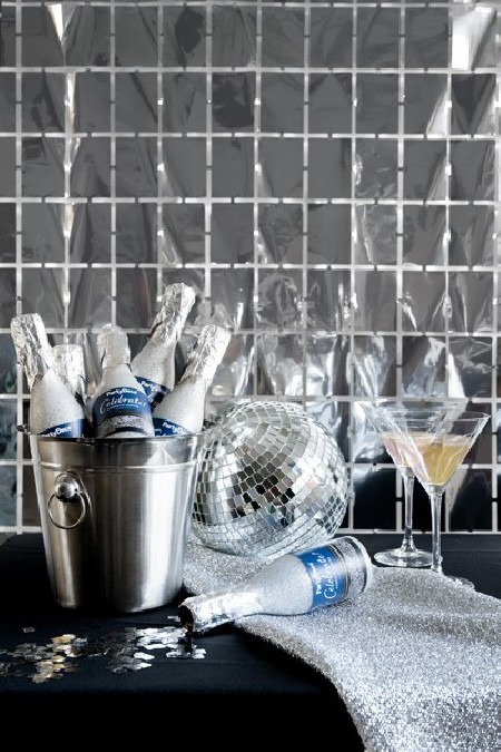 Rideau de fête Carré- argent