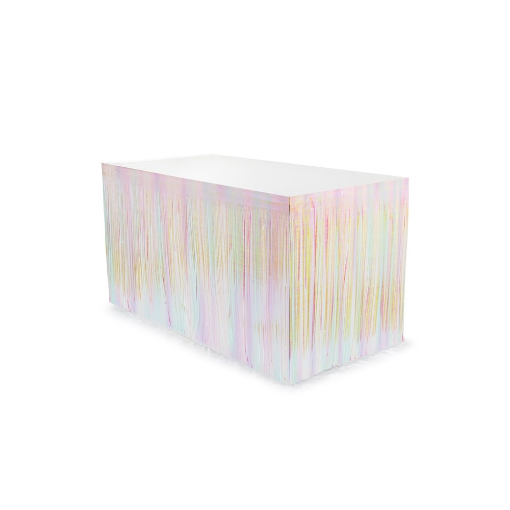 Jupe de table à franges - irisé