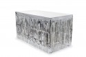 Jupe de table à franges - argent