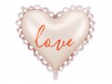 Ballon mylar cœur dentelle "Love"