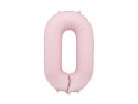 Ballon mylar Chiffre ''0''- 86cm - rose clair