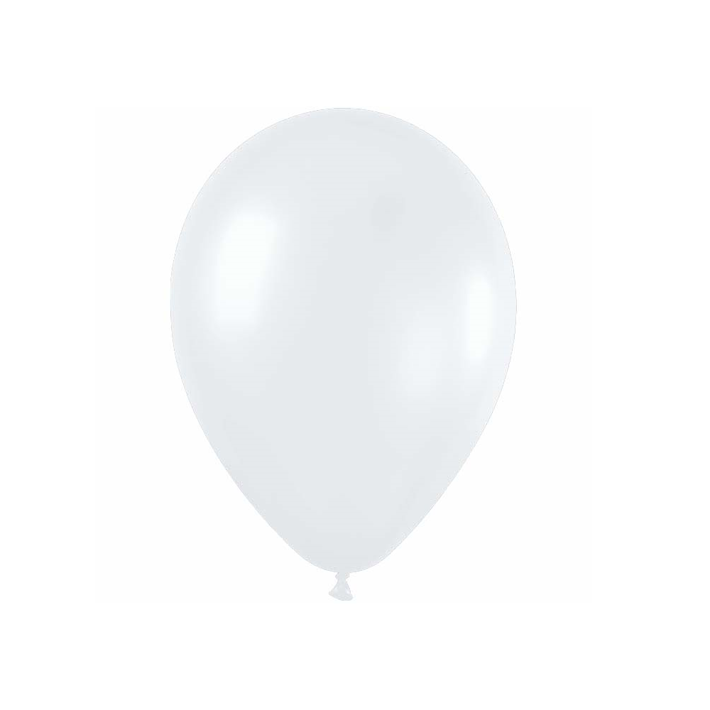 Ballon blanc satin -  28 cm 