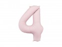 Ballon mylar Chiffre '4'- 86cm - rose clair