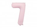 Ballon mylar Chiffre '7'- 86cm - rose clair